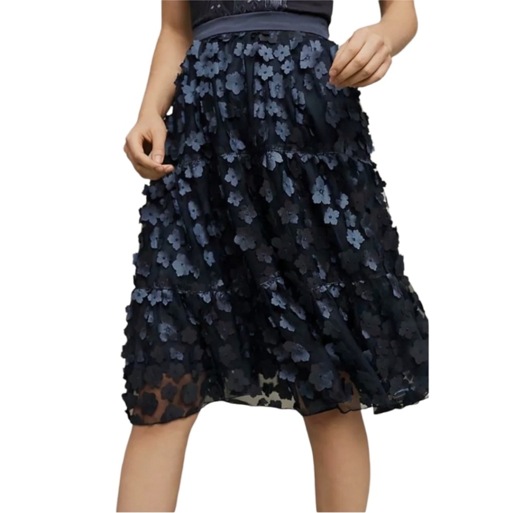 Anthropologie Buttercup Detailed Skirt by Eva Franco